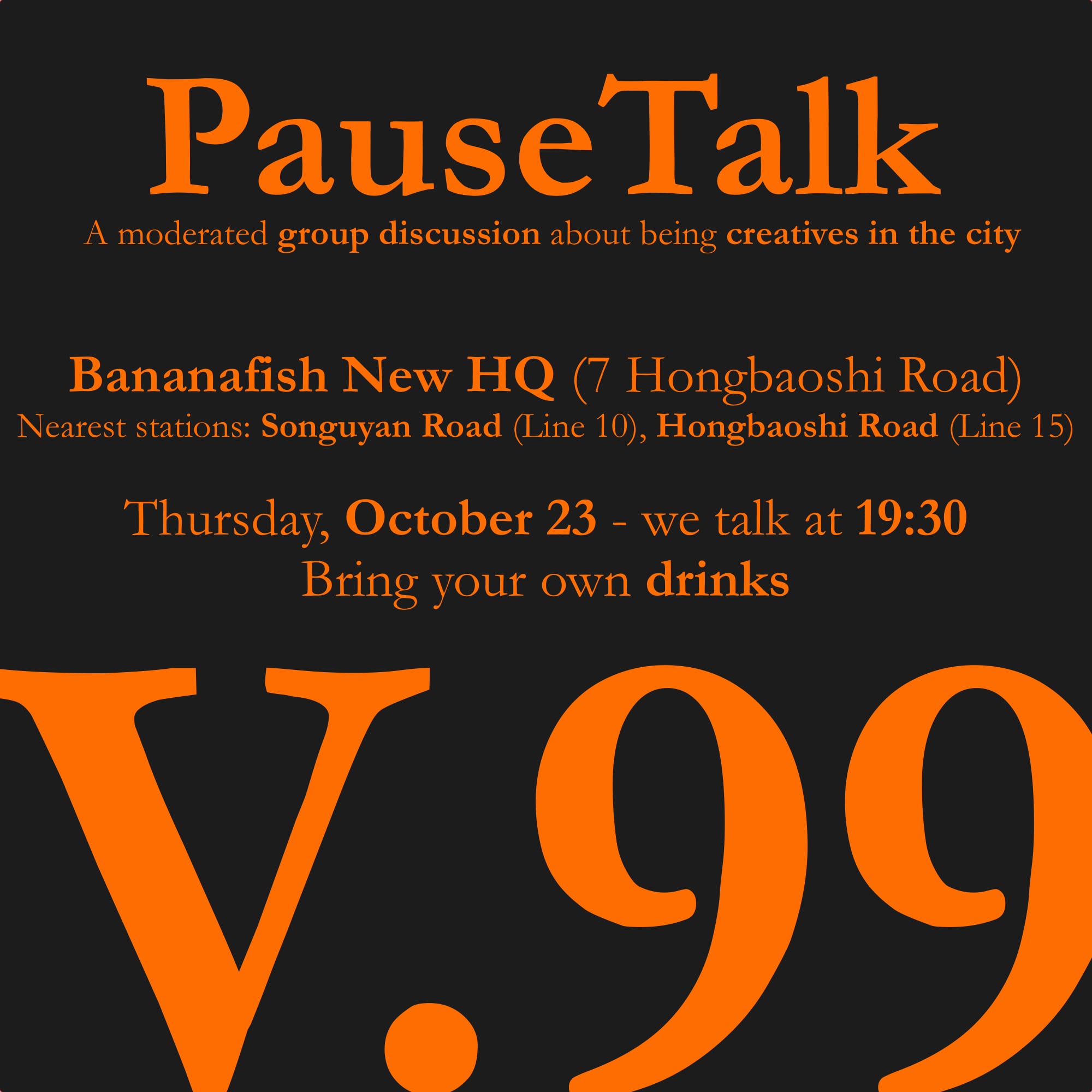 PauseTalk in October